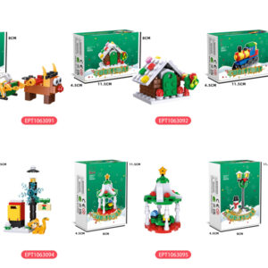 31Pcs Animal Mini Blocks Christmas Construction Toy for Kids Santa Block Decoration Sets Assembled Toys - Image 18