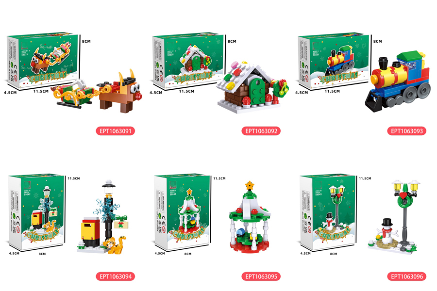 31Pcs Animal Mini Blocks Christmas Construction Toy for Kids Santa Block Decoration Sets Assembled Toys - Image 9