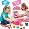 Pretend Play Supermarket Shop Cash Register Toy Ice Cream Shop with Scanner Money Calculator Desserts - Image 21