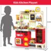 82CM Simulation Tableware Family Cooking Water Spray Steam Lights Sound Sink Pretend Toddler Kitchen Toy - Image 19
