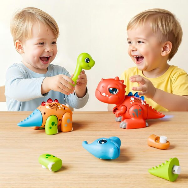 Creative STEM Learning Toddler Easy Assembly Light Roars Sound Educational Take Apart Dinosaur Toy - Image 10