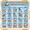 21 In-1 Solar Robot Building STEM Toy Educational Toy Battery Solar Powered STEM Building Toy Set with 210 Pieces - Image 28