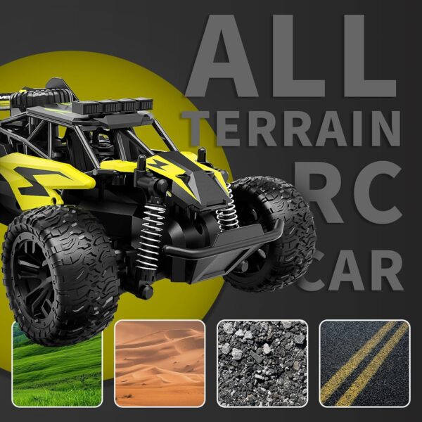 Professional 24G High Speed Off Road 1:18 Scale Four Wheel Climber Light Radio Remote Control 1:18 Off Road RC Car - Image 14