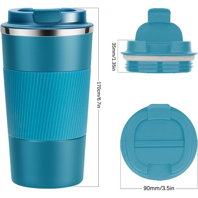 17oz Travel Coffee Cups Insulated Mug Thermal Tumbler to Go - Image 3