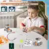 21 In-1 Solar Robot Building STEM Toy Educational Toy Battery Solar Powered STEM Building Toy Set with 210 Pieces - Image 27
