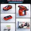 Innovative 2.4G Sensor Chase Game Dual Remotes Ejection Launcher Parent Child Interactive Battle RC Car Set - Image 28