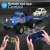 New Fast 1:64 Scale Mini Alloy Truck Electric Led Lights 24ghz Remote App Control 3 Speed Rc Car - Image 21