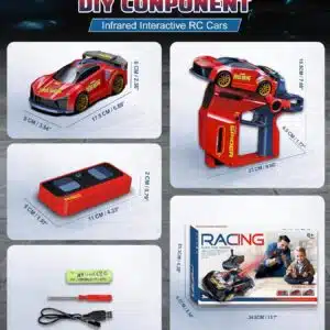 Innovative 2.4G Sensor Chase Game Dual Remotes Ejection Launcher Parent Child Interactive Battle RC Car Set - Image 27