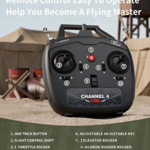 2.4GHz RC Fixed Wing Plane Brushless Motor Starter RC Hobby Kit RTF Gyro-Assist for Beginners Electric Foam Plane - Image 22