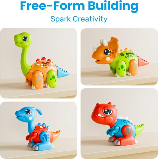 Creative STEM Learning Toddler Easy Assembly Light Roars Sound Educational Take Apart Dinosaur Toy - Image 4