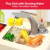 82CM Simulation Tableware Family Cooking Water Spray Steam Lights Sound Sink Pretend Toddler Kitchen Toy - Image 16