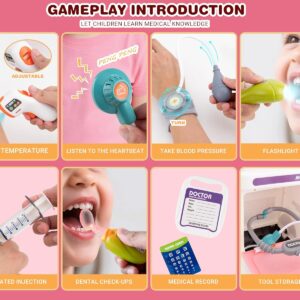 Deluxe Pretend Play Electric Medical Cart Simulated Medicine Injection Carry Bag Toddlers Doctor Toy Set - Image 14