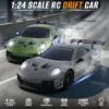 1 24 Scale 4WD 2 4GHz High Speed 20KMH LED Linkage Light Set Indoor Mini Electric Racing Full Remote Control Drift RC Car - Image 23