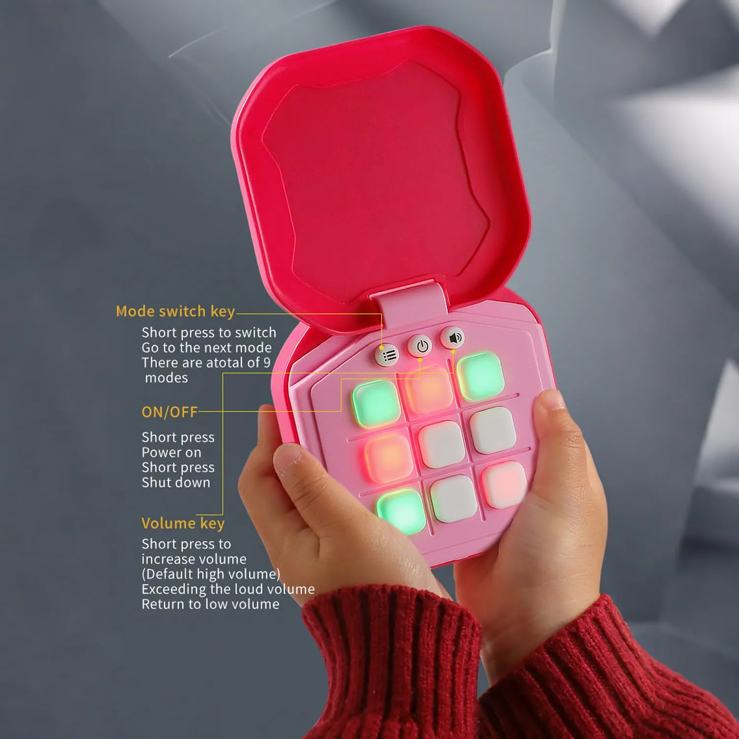 New Puzzles Portable Handheld Games Electronic Tic Tac Toe Game for Educational Memory Growth - Image 5