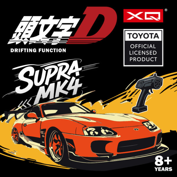 頭文字 D 2.4G 1:64 Plastic TOYOTA SUPRA Mini Remote Control Car with Lights - Image 4