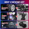 1:10 Scale Robot Gesture Control 80 Mins Play One Button LED Lights Sound Effects Transforming RC Car - Image 19