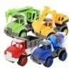 Inertia Construction Truck Toy Set with Friction Powered Pull-Back Action for Kids 3-8 Wholesale - Image 12