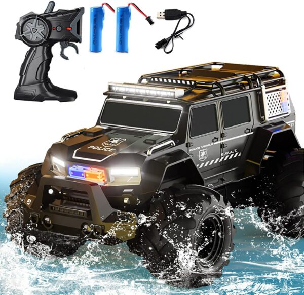 Top Powerful Battery Driven Waterproof 4WD Monster Off Road 24GHz Fast Racing Toys Amphibious RC Cars - Image 2