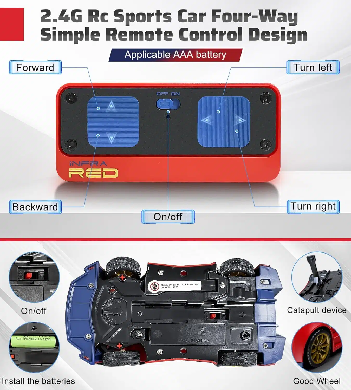 Innovative 2.4G Sensor Chase Game Dual Remotes Ejection Launcher Parent Child Interactive Battle RC Car Set - Image 20