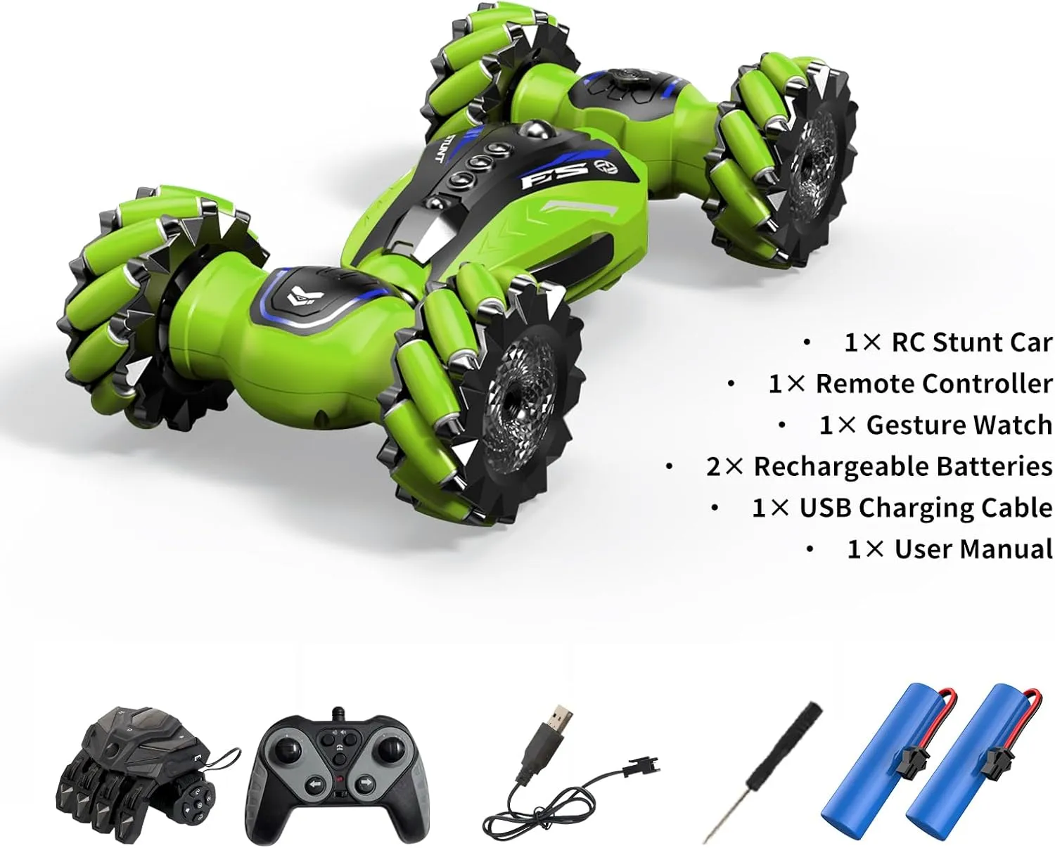 1:12 Gesture Control 4WD Double-Sided Off-Road RC Stunt Car with Lights Twist Body for Kids - Image 4