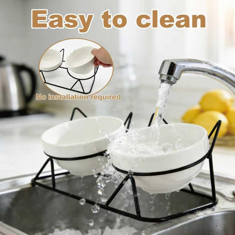 Elevated Tilted Cat Bowls for Indoor Cats - Image 3