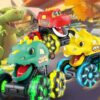 Press and Go Cars Toys Inertial Glide Model Light-up Toys Pull Back Truck Monster Truck Toys Dinosaur Cars - Image 18