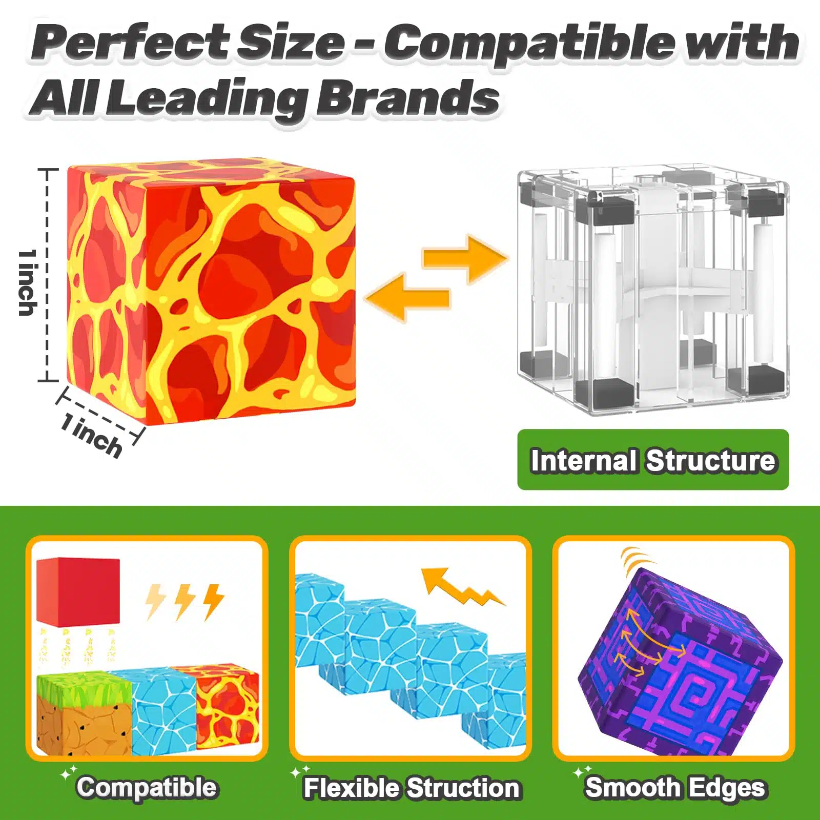100 PCS OEM Build World Magic Portal Plastic Magnetic Tiles STEM Sensory Magnetic Blocks - Image 14