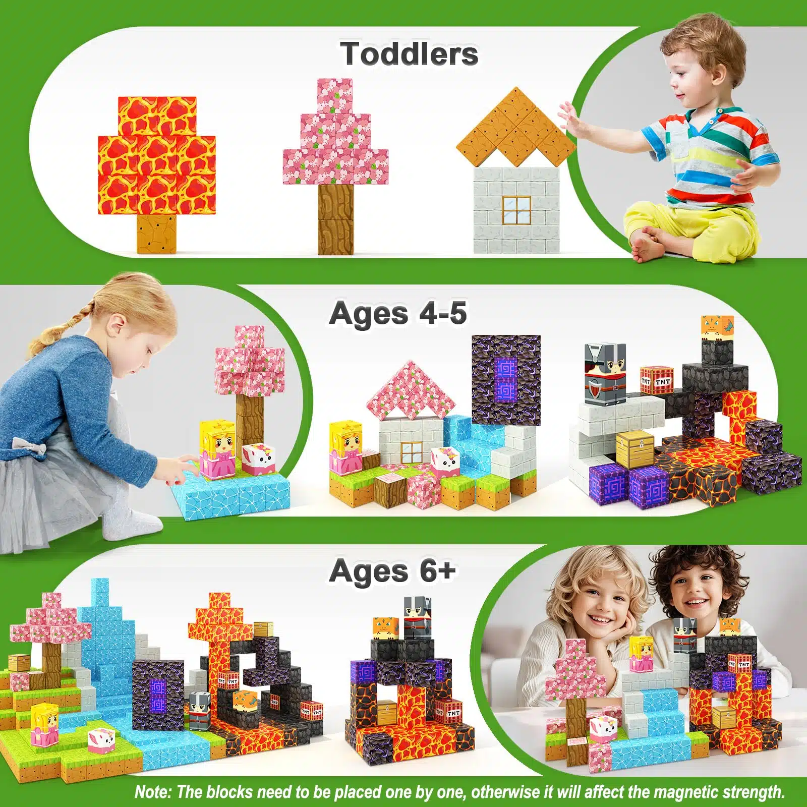 100 PCS OEM Build World Magic Portal Plastic Magnetic Tiles STEM Sensory Magnetic Blocks - Image 8