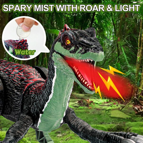 Remote Control Dinosaur Toys Children Body Swing Light Sound Plastic Electronics Spray Dinosaur - Image 12