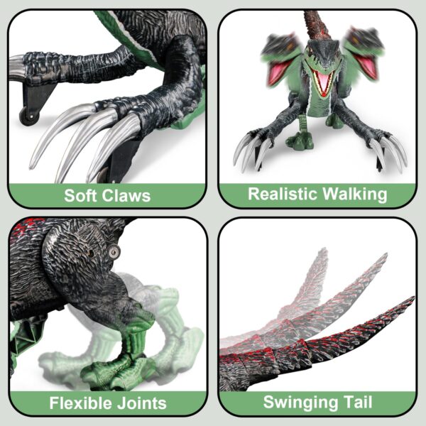 Remote Control Dinosaur Toys Children Body Swing Light Sound Plastic Electronics Spray Dinosaur - Image 10