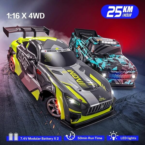 1:16 Scale Kids Electric 2.4Ghz Rc 4×4 Drift Racing Car Toy - Image 12