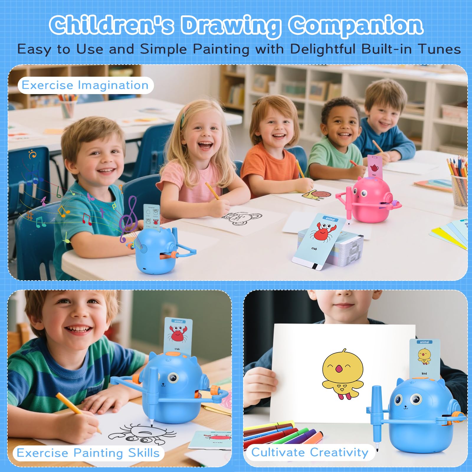 Children Automatic Drawing Smart Robot Other Educational Toys Drawing Robot for Kids - Image 7