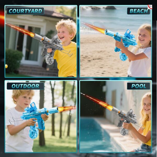 Wholesale Mini Uzi Electronic Automatic Water Pistol Toy Outdoor Shooting Games Rechargeable Automatic Water Gun - Image 6