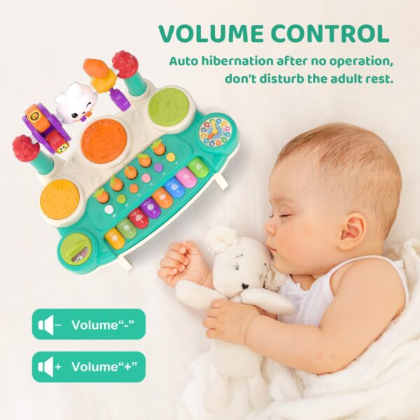 20-in-1 Musical Rabbit Piano Toy Early Education Instrument Plastic Animal Sound Electronic Piano Toy - Image 16