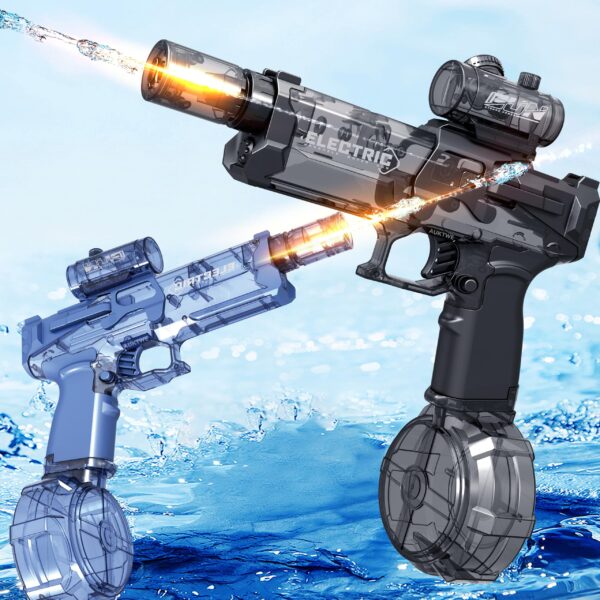 Long Range Electric Water Gun with Interactive Light-up Toys High Capacity Water Squirt Guns Summer Outdoor Toys - Image 3
