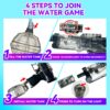 Long Range Electric Water Gun with Interactive Light-up Toys High Capacity Water Squirt Guns Summer Outdoor Toys - Image 21
