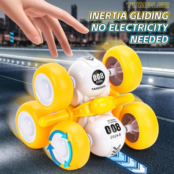 New Model Friction Car Mini Stunt Car Toy 360 Degrees Rotating Climbing Vehicle Toy for Boy - Image 6