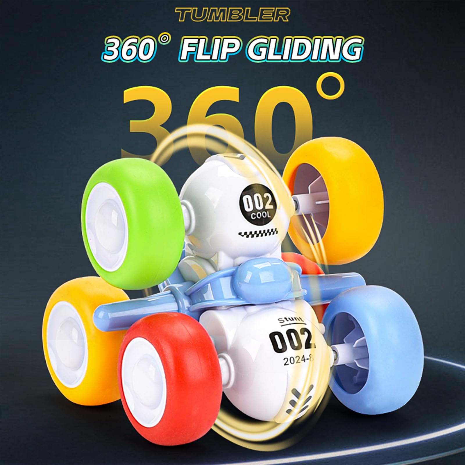 New Model Friction Car Mini Stunt Car Toy 360 Degrees Rotating Climbing Vehicle Toy for Boy - Image 3