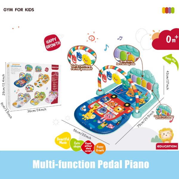 Multi-functional Activity Fitness Play Piano Gym Baby Play Gym Musical Mat Baby Gyms Play Mats - Image 9