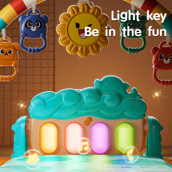 Multi-functional Activity Fitness Play Piano Gym Baby Play Gym Musical Mat Baby Gyms Play Mats - Image 6