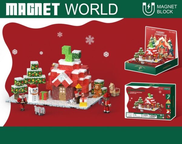 Minecraft Mine World My World Magnetic Cube Toys Magnetic Building Block - Image 2