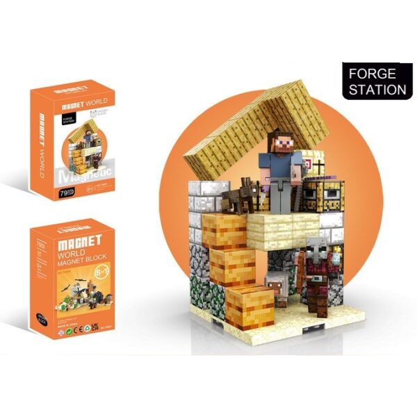 Minecraft My World Diy Puzzle Mini Toys Magnetic Cube Magnetic Building Blocks - Image 2