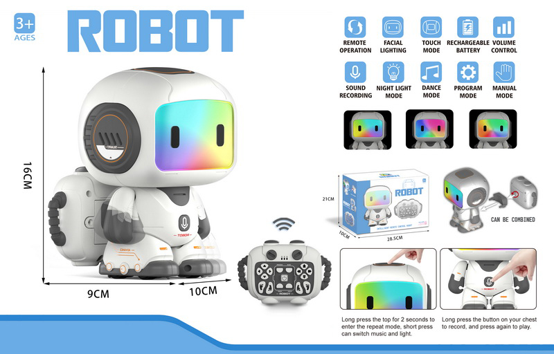 New 2.4GHz Wireless Programming Intelligent Rc Robot Mechanical Walking Dancing Musical Robot with Color Light - Image 9