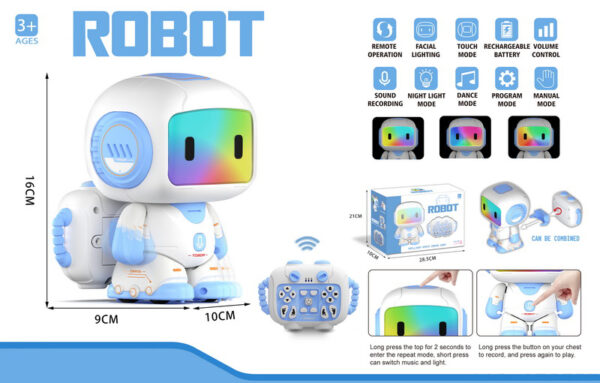 New 2.4GHz Wireless Programming Intelligent Rc Robot Mechanical Walking Dancing Musical Robot with Color Light - Image 8