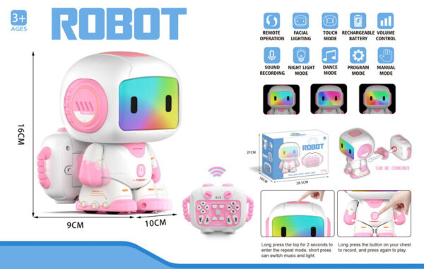 New 2.4GHz Wireless Programming Intelligent Rc Robot Mechanical Walking Dancing Musical Robot with Color Light - Image 6