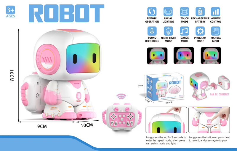 New 2.4GHz Wireless Programming Intelligent Rc Robot Mechanical Walking Dancing Musical Robot with Color Light - Image 5