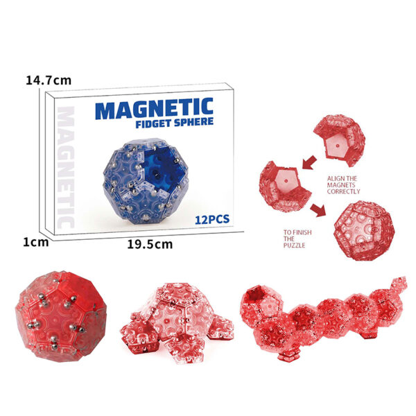 Wholesale 12 Piece Magnetic Fidget Sphere Pentagons Magnets Balls Magnet Fidgets Toy - Image 20