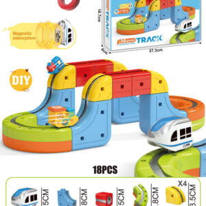 DIY Magnetic Train Rail Track Building Kits 3D Flexible Race Track Magical Train Set Railway Building Block Toys Magic Track Toys - Image 37