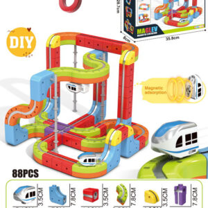 DIY Magnetic Train Rail Track Building Kits 3D Flexible Race Track Magical Train Set Railway Building Block Toys Magic Track Toys - Image 23