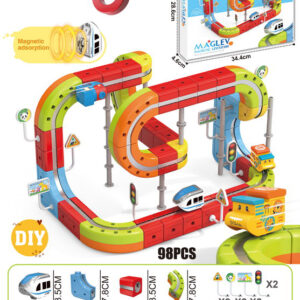 DIY Magnetic Train Rail Track Building Kits 3D Flexible Race Track Magical Train Set Railway Building Block Toys Magic Track Toys - Image 19